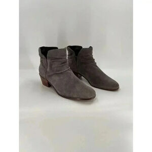 Cole Haan Alayna Slouch Women Bootie Storm Cloud Gray Suede Size 9.5 Easy Wear